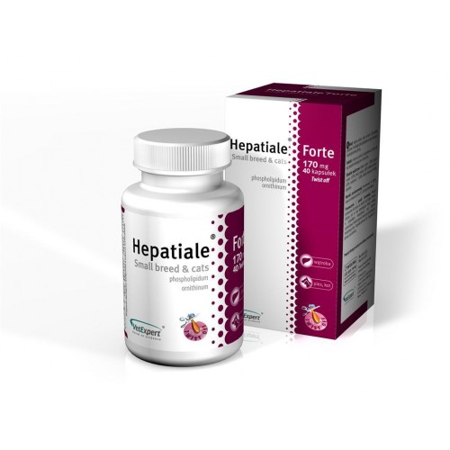 HEPATIALE FORTE SMALL BREED & CATS 170 MG – 40 CAPSULE TWIST OFF petmart.ro