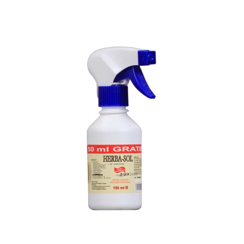 Herba-Sol, spray cicatrizant, 150 ml petmart.ro