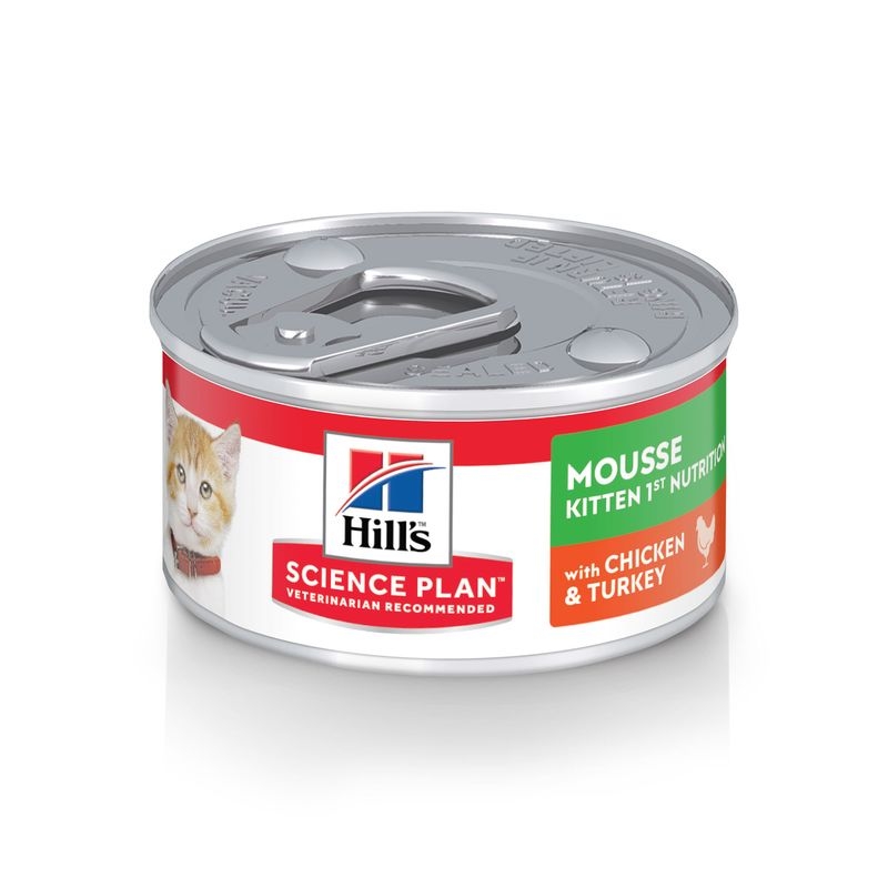 Hill's SP Kitten Mousse Pui cu Curcan, hrana pentru pisici 82 g (conserva) imagine