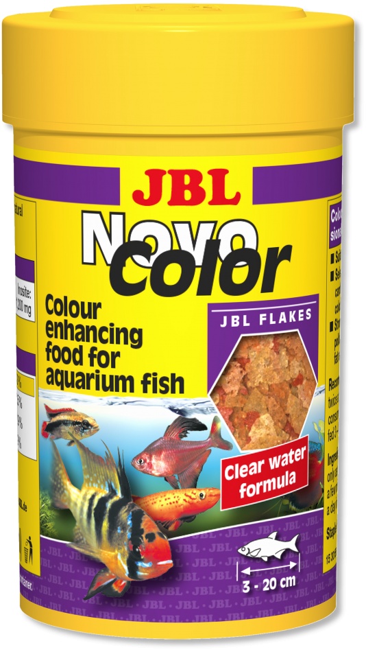 Hrana fulgi pentru toate speciile JBL NovoColor 250 ml JBL