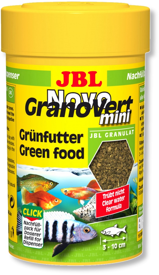Hrana granule pentru erbivori JBL NovoGranoVert mini 100 ml Refill petmart
