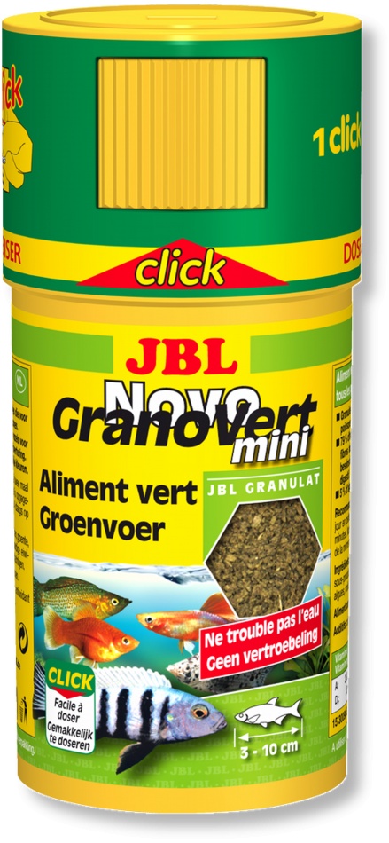 Hrana granule pentru erbivori JBL NovoGranoVert mini 100ml Click JBL imagine 2022