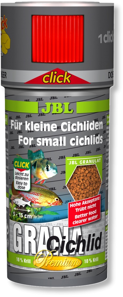 Hrana granule premium pentru ciclide JBL Grana-Cichlid 100ml Click JBL imagine 2022