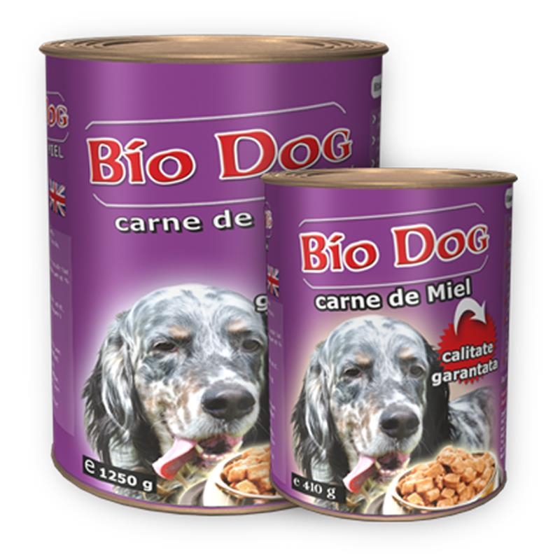 Hrana umeda pentru caini Biodog, miel 1250 g (12buc/bax) BIODOG