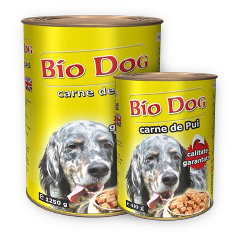 Hrana umeda pentru caini Biodog, pui 410 g (24buc/bax) BIODOG