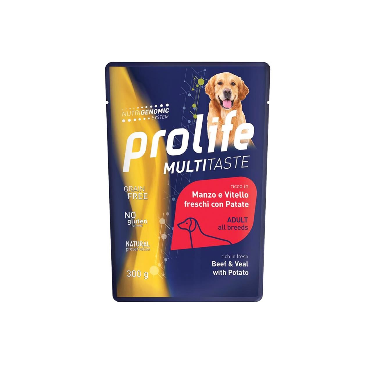 Hrana Umeda Pentru Caini Premium Prolife Dog Plic Vita/cartof 300 G petmart.ro