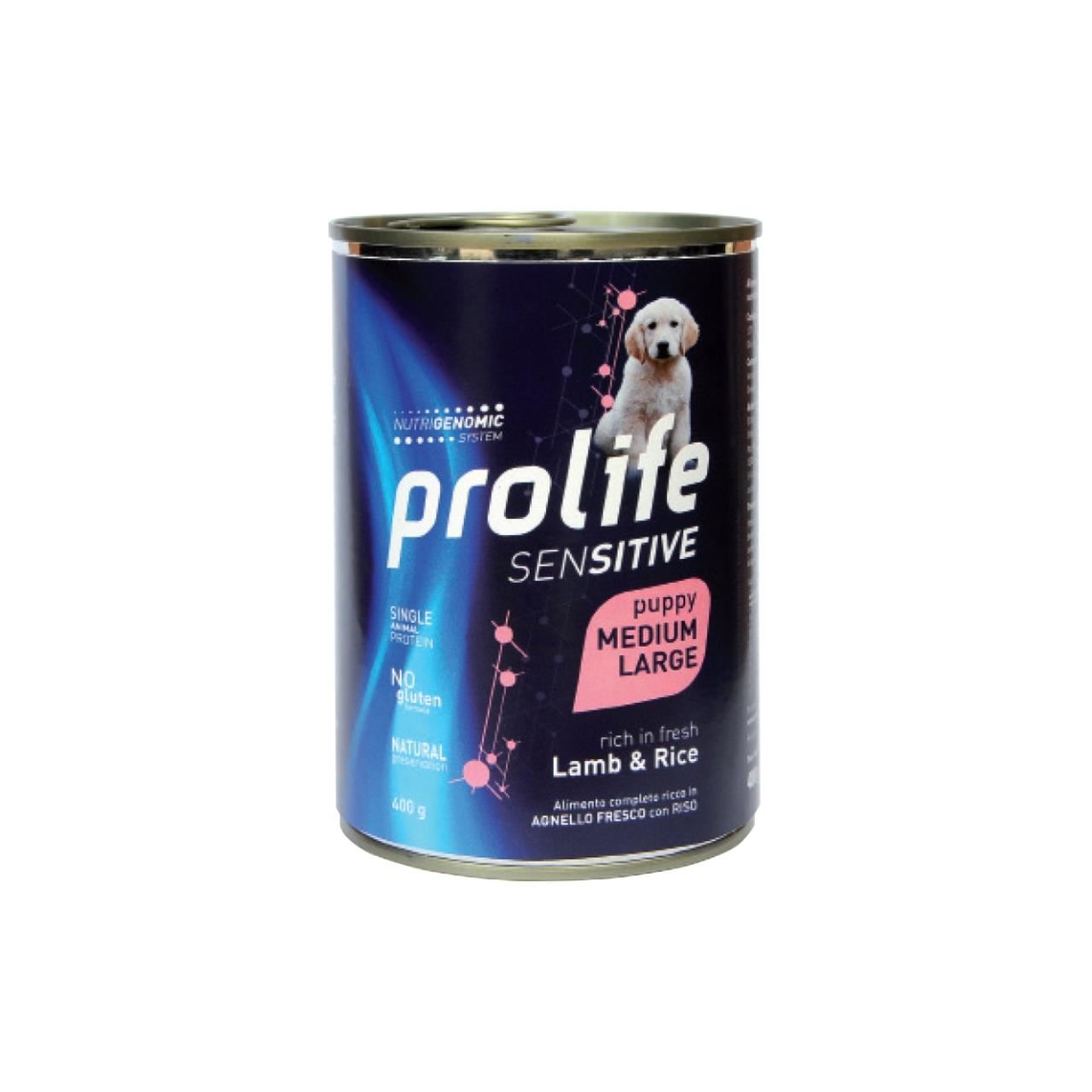 Hrana Umeda Pentru Caini Premium Prolife Dog Puppy Medium/large Sensitive Miel&orez Cv 400 Gr petmart.ro