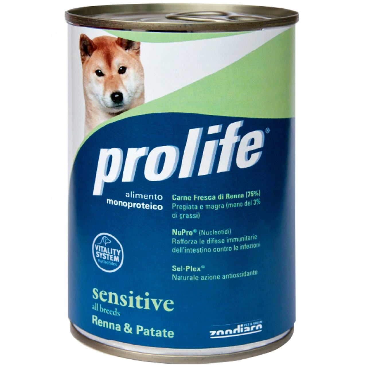 Hrana Umeda Pentru Caini Premium Prolife Dog Sensitive Ren & Cartof 400 Gr 07/2015 petmart.ro