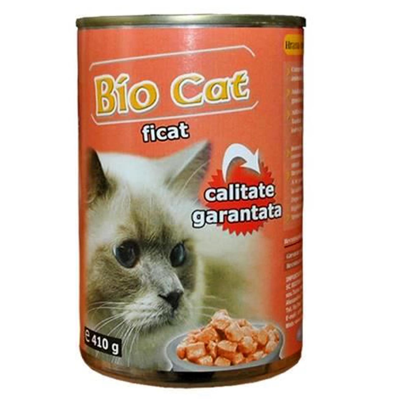 Hrana Umeda Pentru Pisici Biocat Ficat 410 Gr (24 Buc/ Bax) BIOCAT