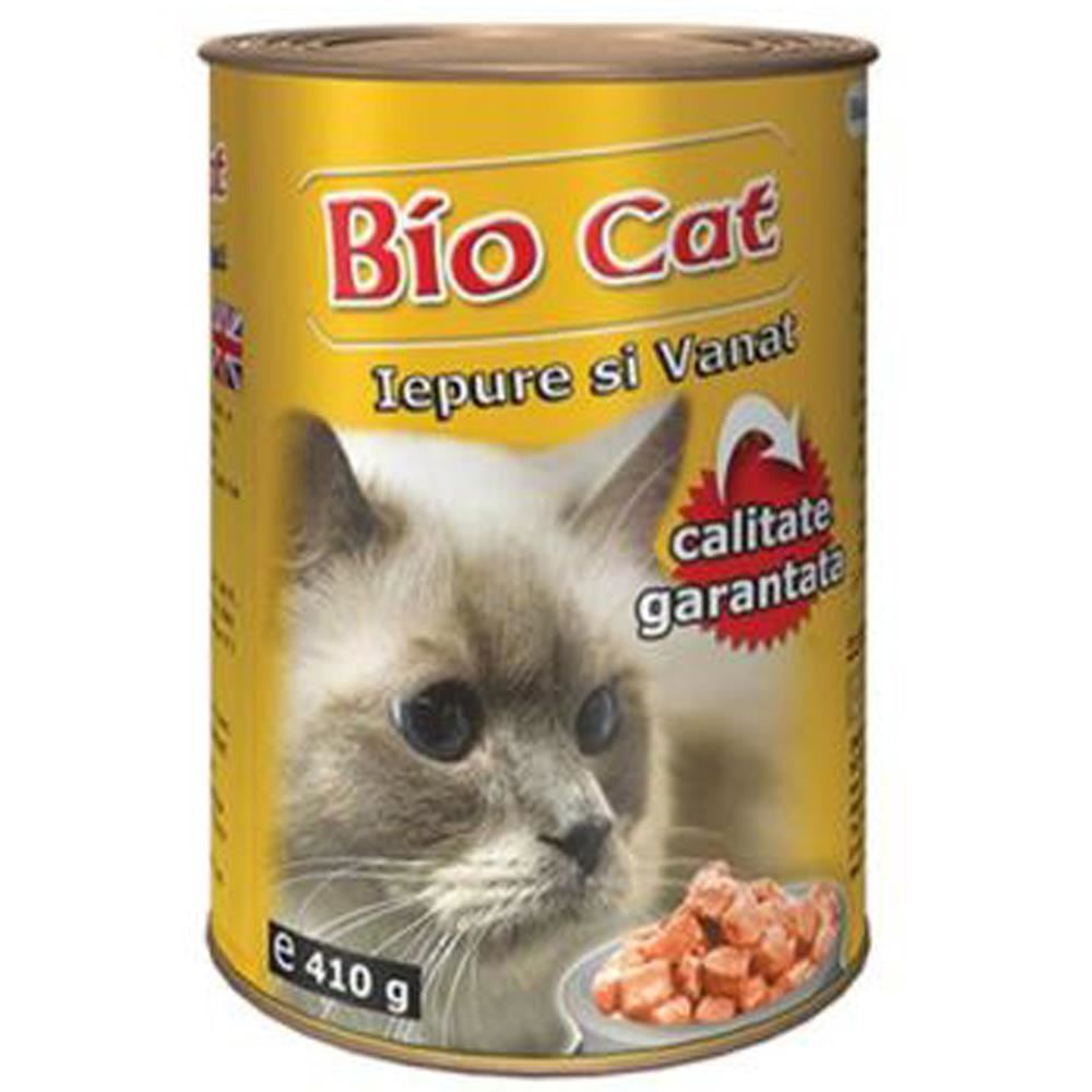 Hrana Umeda Pentru Pisici Biocat Iepure/ Vanat 410 Gr (24 Buc/ Bax) BIOCAT