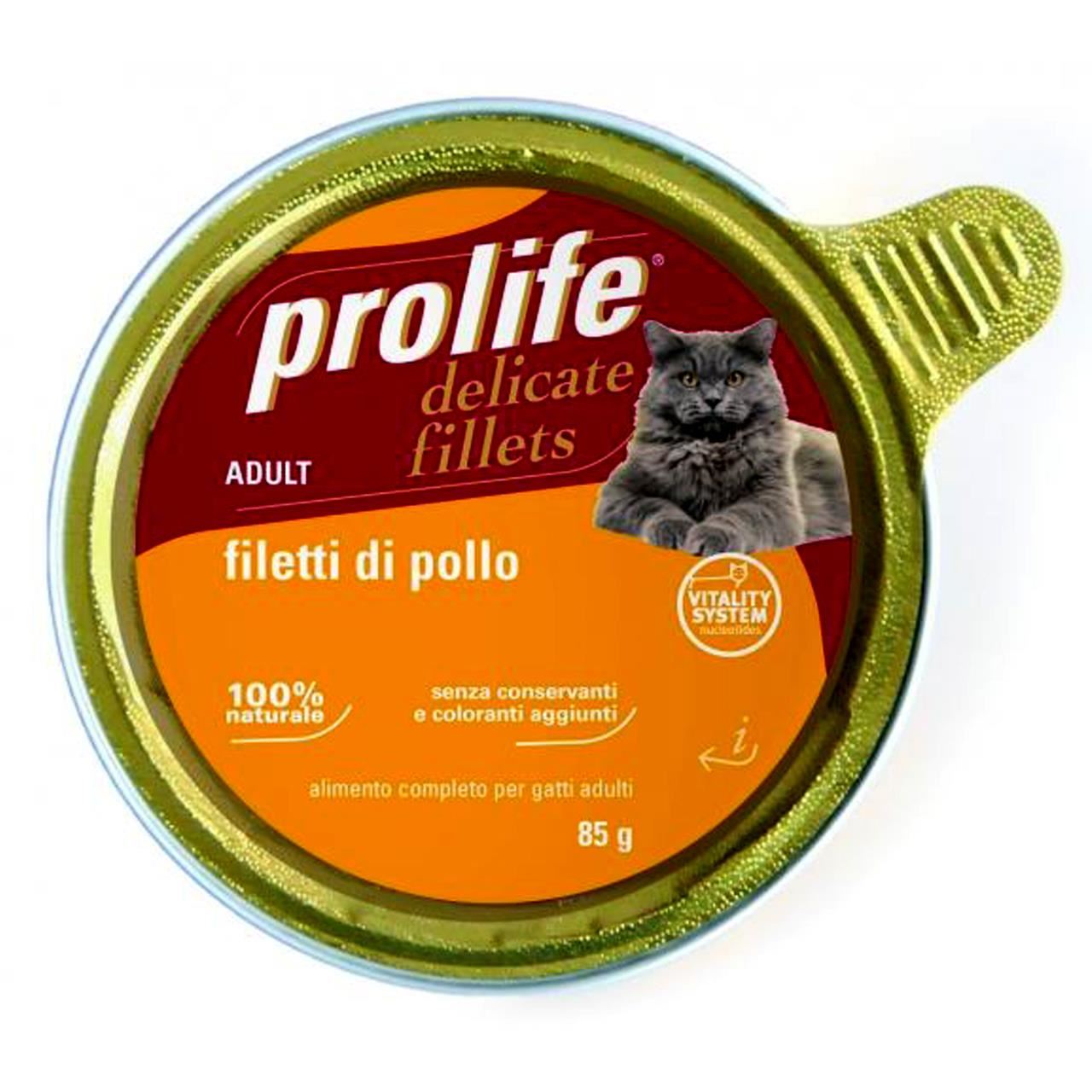 Hrana Umeda Pentru Pisici Premium Prolife Adult File Pui Cv 85 Gr petmart.ro