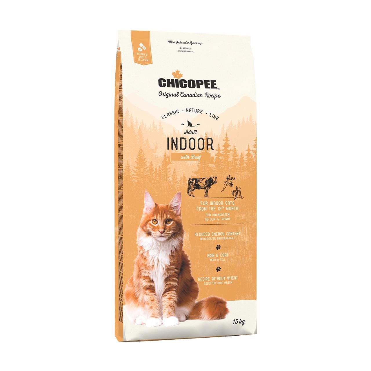 Hrana Uscata Pentru Pisici Super-premium Chicopee Cat Cnl Adult Indoor Beef 15kg/5281115 CHICOPEE
