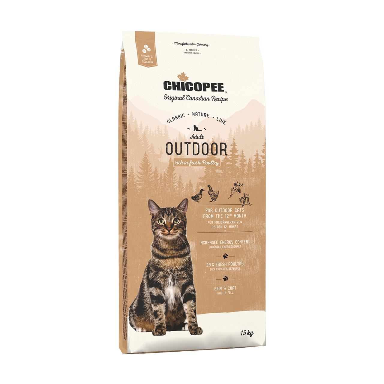 Hrana Uscata Pentru Pisici Super-premium Chicopee Cat Cnl Adult Outdoor Poultry 15kg/5278115 CHICOPEE
