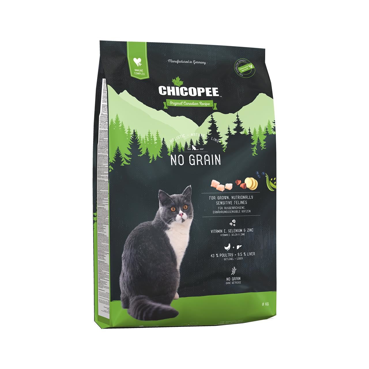 Hrana Uscata Pentru Pisici Super-premium Chicopee Cat Hnl No Grain 8kg/8339708 CHICOPEE