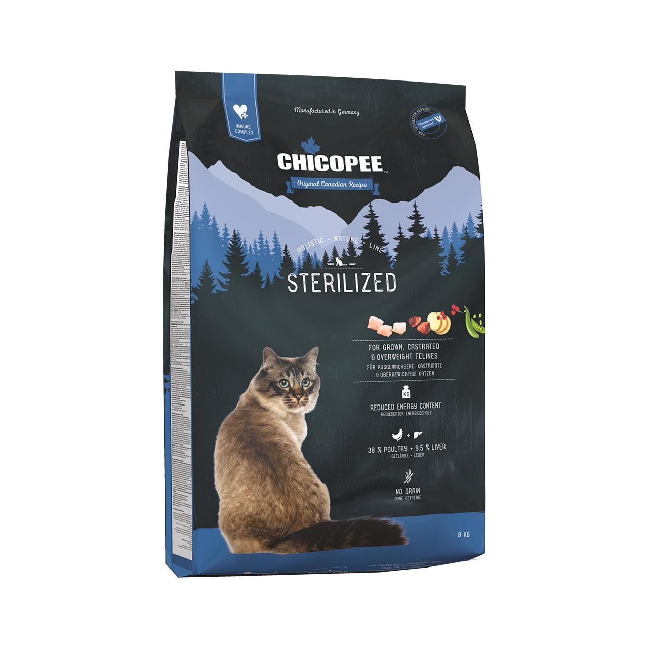 Hrana Uscata Pentru Pisici Super-premium Chicopee Cat Hnl Sterilized 8kg/8346708 CHICOPEE