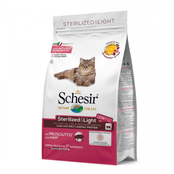 Schesir Cat Sterilized Monoprotein Sunca, 400 g petmart.ro