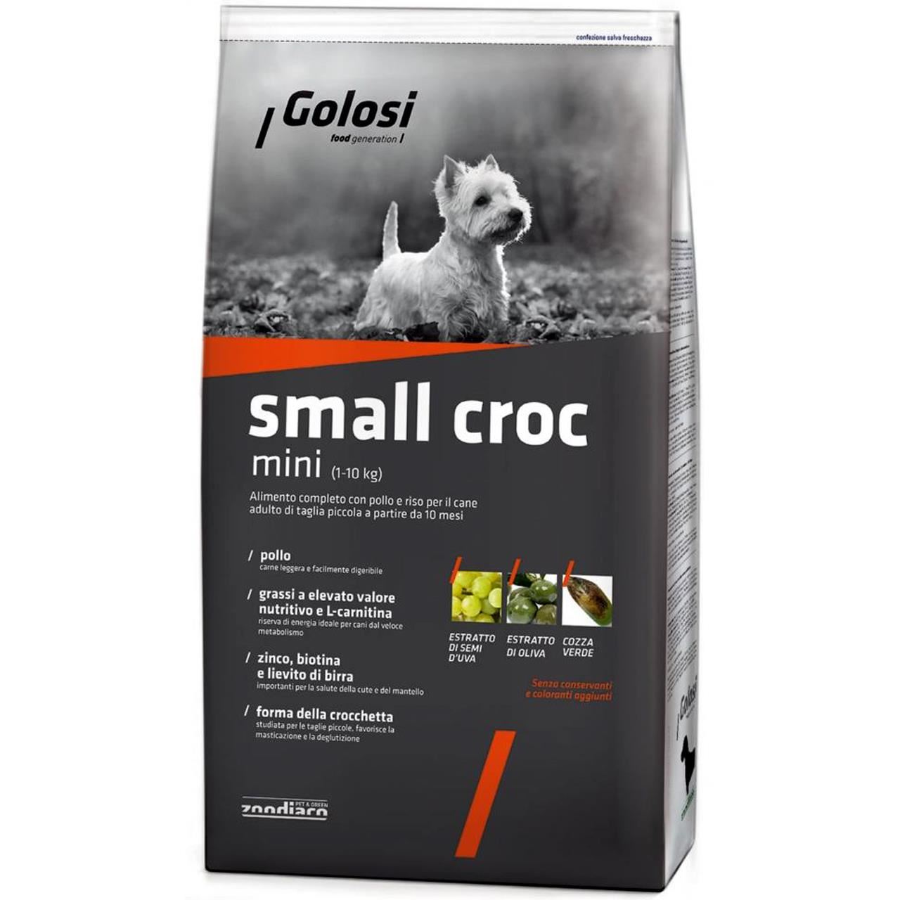 Hrana Uscata Premium Pentru Caini Golosi Dog Small Croc 12kg GOLOSI