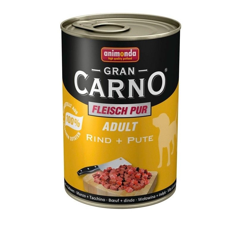Hrana umeda caini, Grancarno Adult Dog Vita + Curcan, 400 g imagine