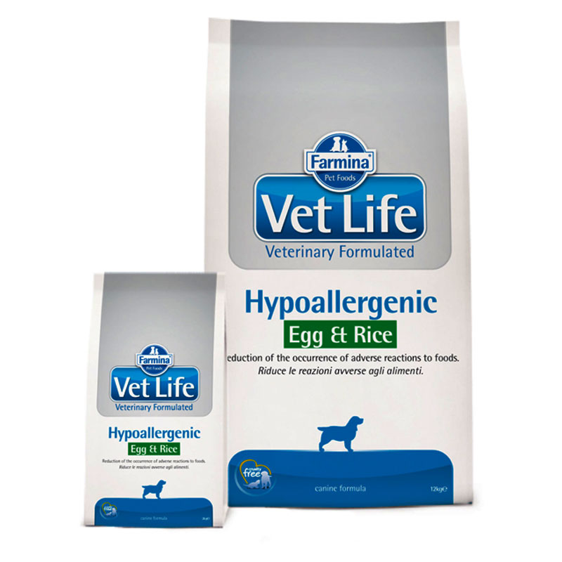 Vet Life Dog Hypoallergenic Egg & Rice 12 kg Farmina imagine 2022