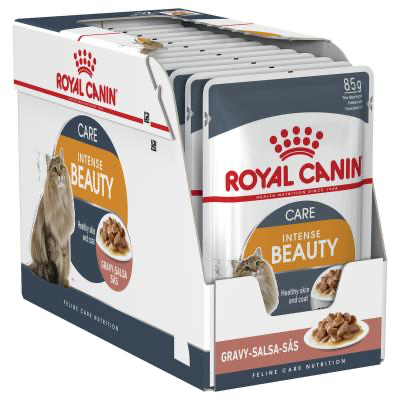 Royal Canin Intense Beauty Gravy, 12 plicuri x 85 g imagine