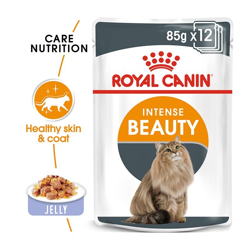 Royal canin intense beauty in jelly, 12 plicuri x 85 g
