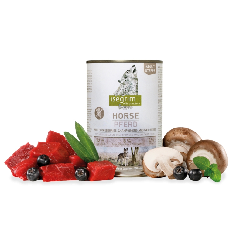 Hrana umeda, Isegrim Dog Adult Horse, 400 g Isegrim imagine 2022