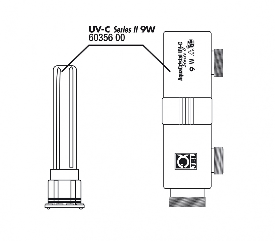 JBL Carcasa + protectie bec pentru UV-C II 9W petmart