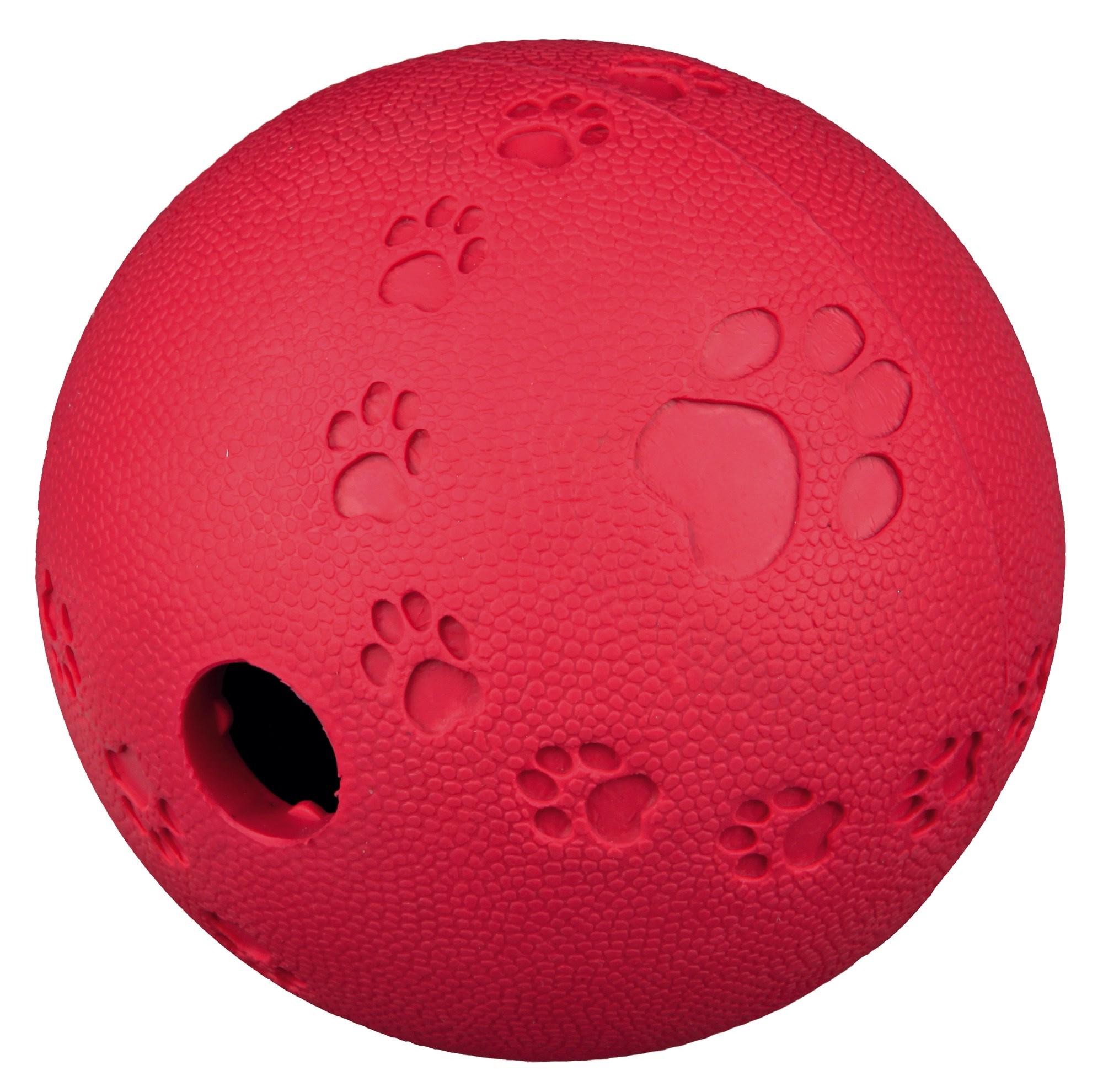 Jucarie minge cauciuc natural cu labirint 9 cm 34942