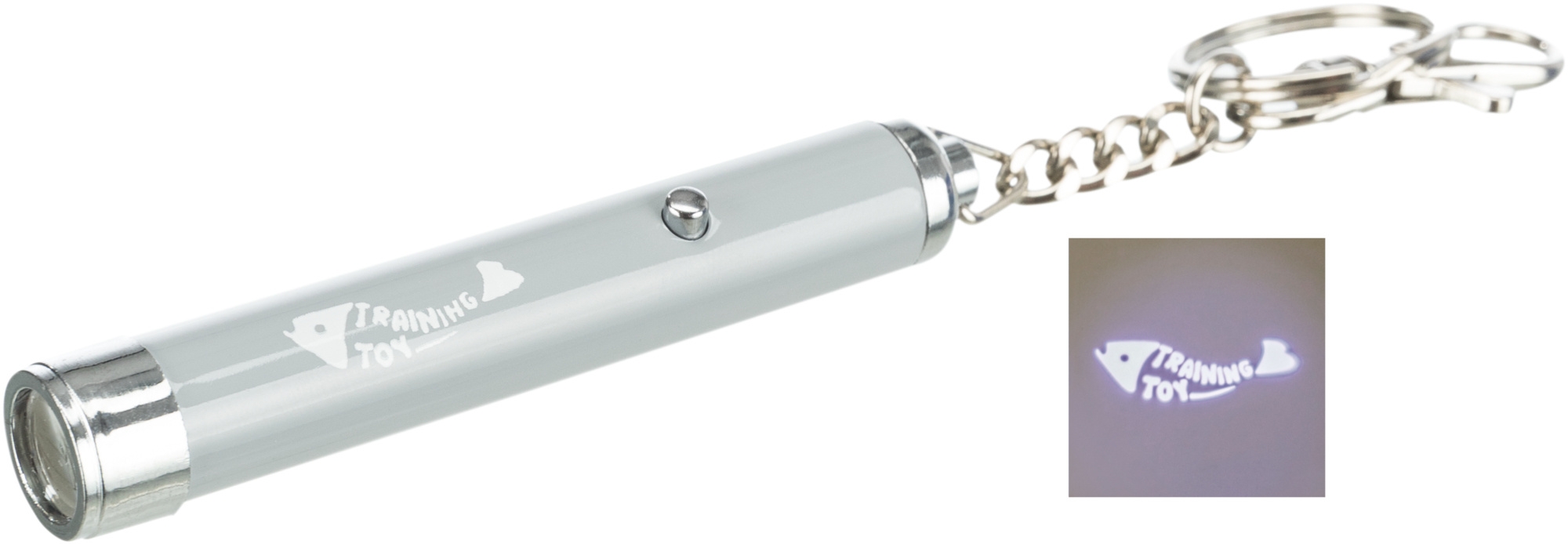 Jucarie pisici breloc cu led 8 cm 4130