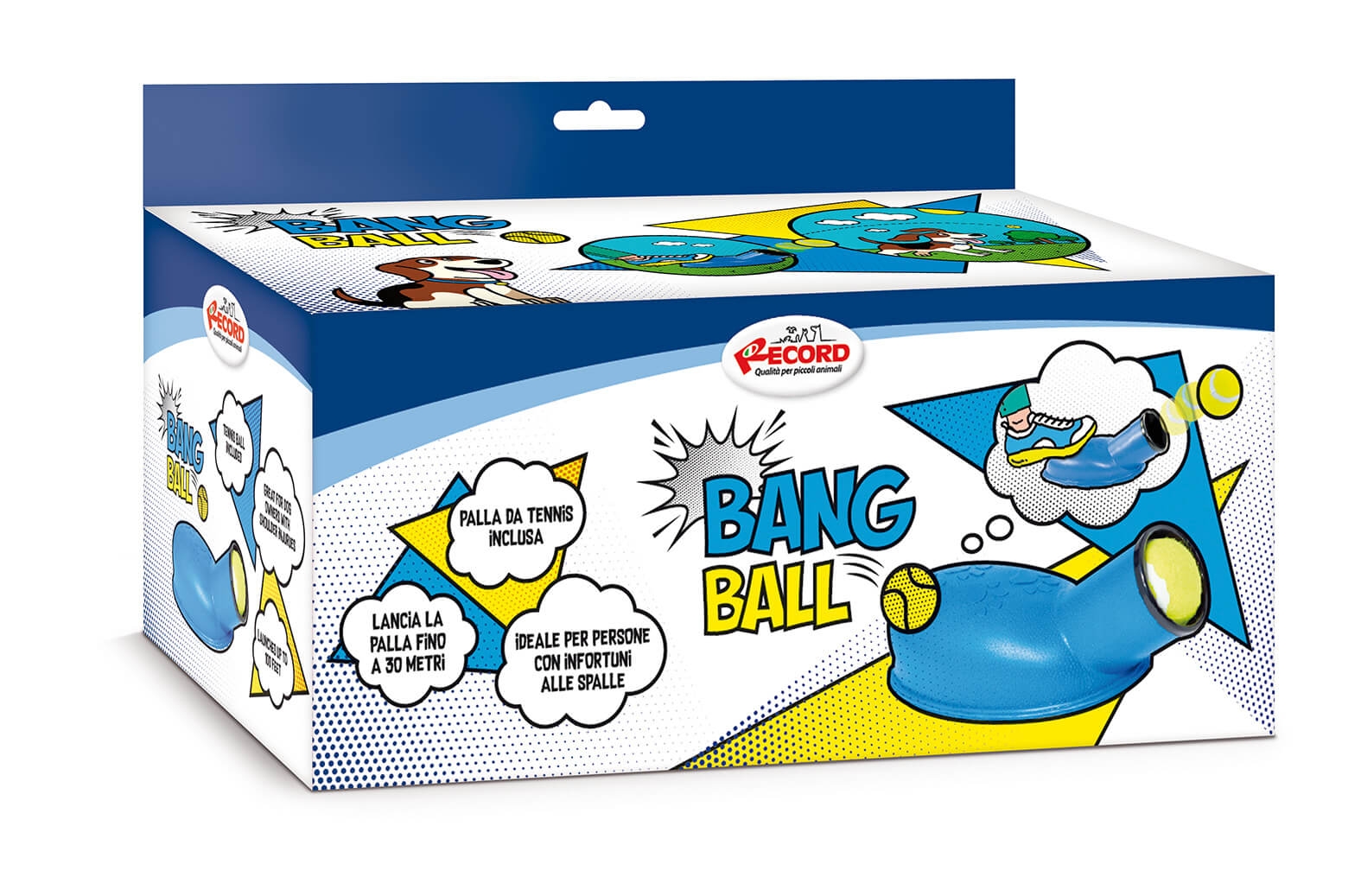 Jucarie interactiva lansator minge, Bang Ball petmart