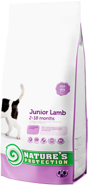 Natures protection dog junior with lamb 7,5 kg