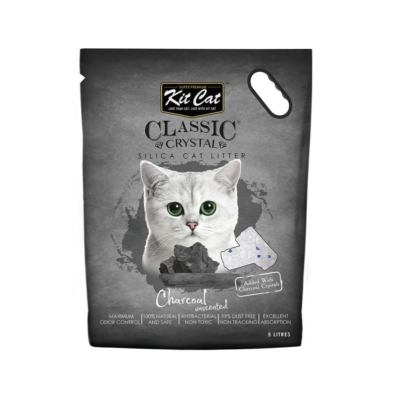 Kit Cat Classic Crystal Charcoal, 5 l Kit Kat imagine 2022
