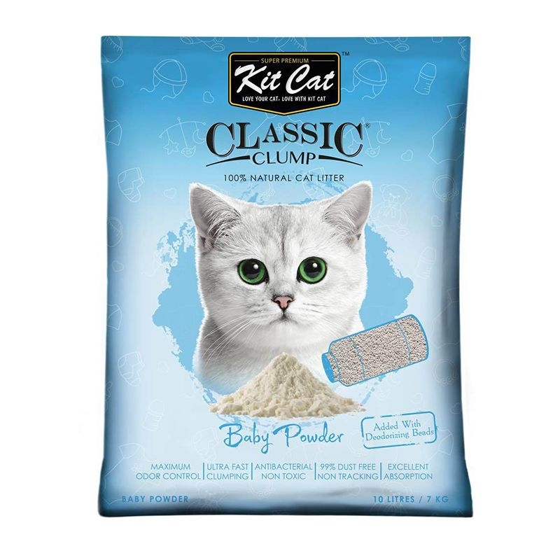 Kit cat classic clump baby powder, 10 l