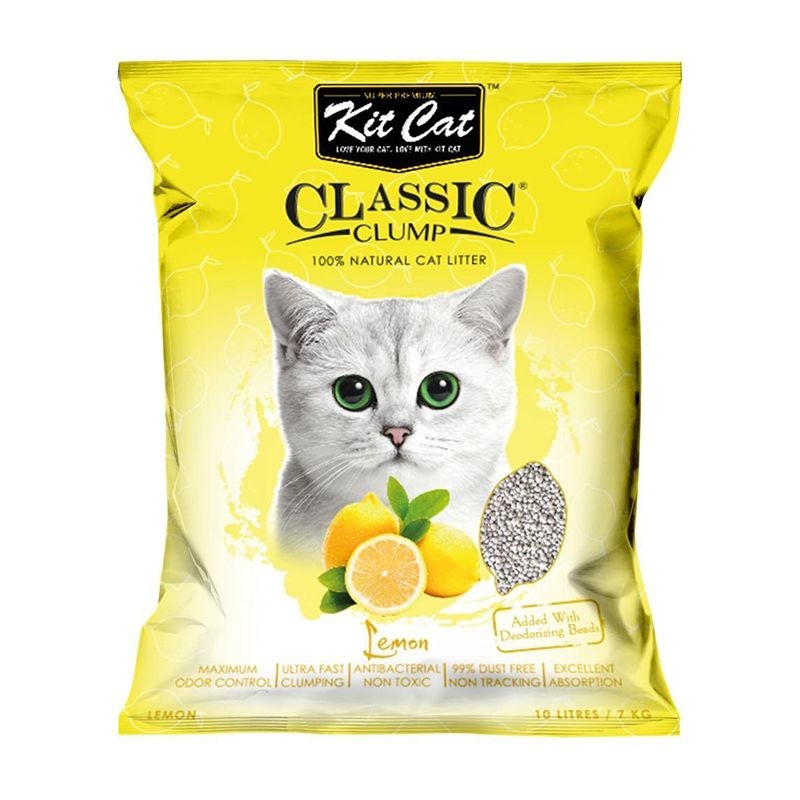 Kit Cat Classic Clump Lemon, 10 l Kit Kat imagine 2022