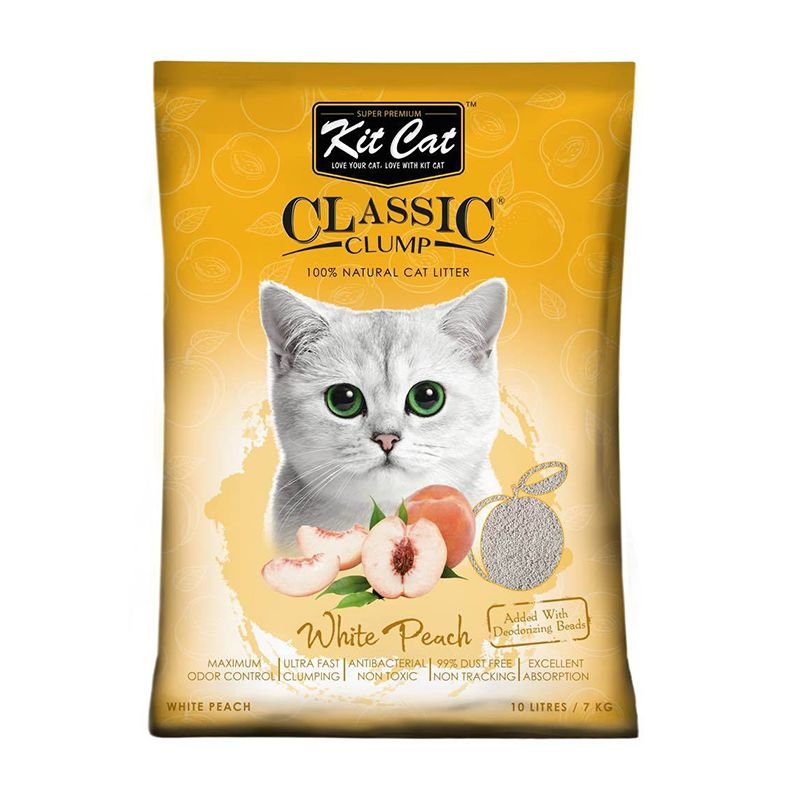 Kit cat litter white peach, 10 l