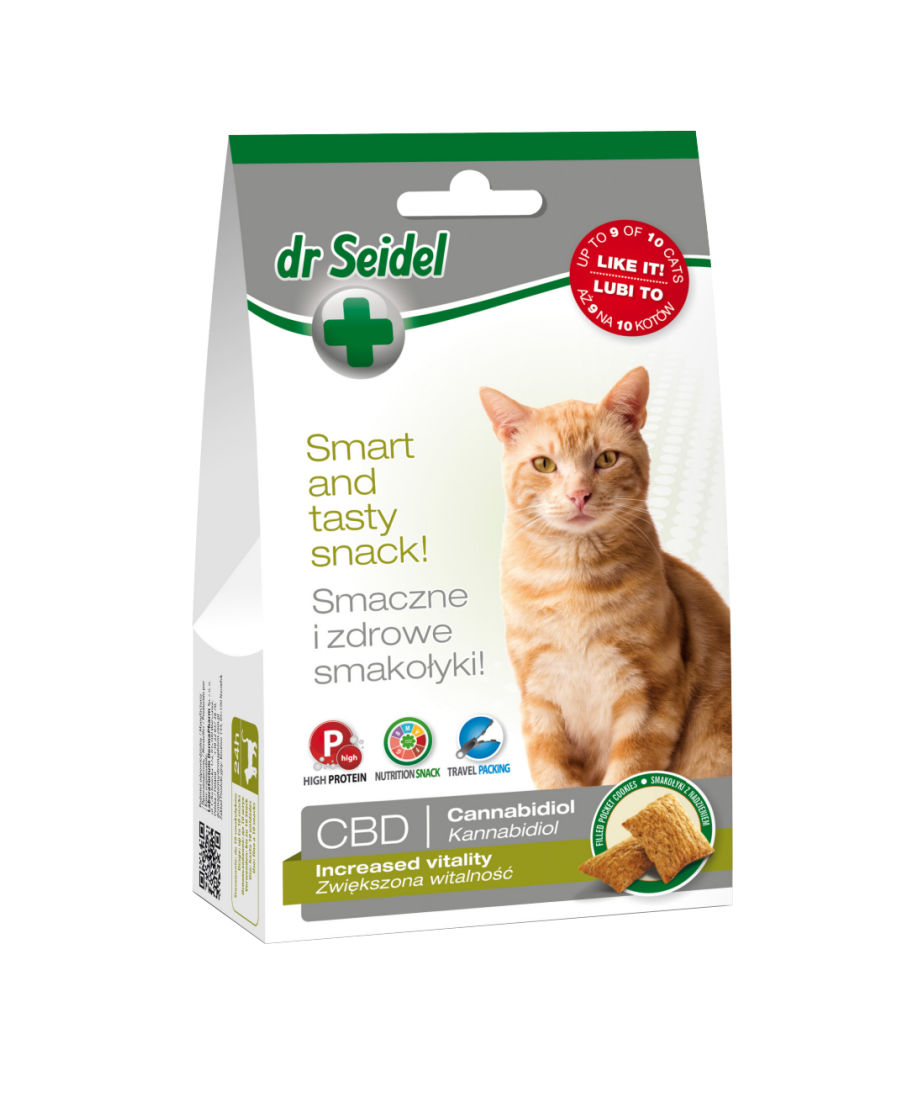 Dr. Seidel Cat Snack pentru vitalitate crescuta (cu CBD), 50 g Dr. Seidel imagine 2022