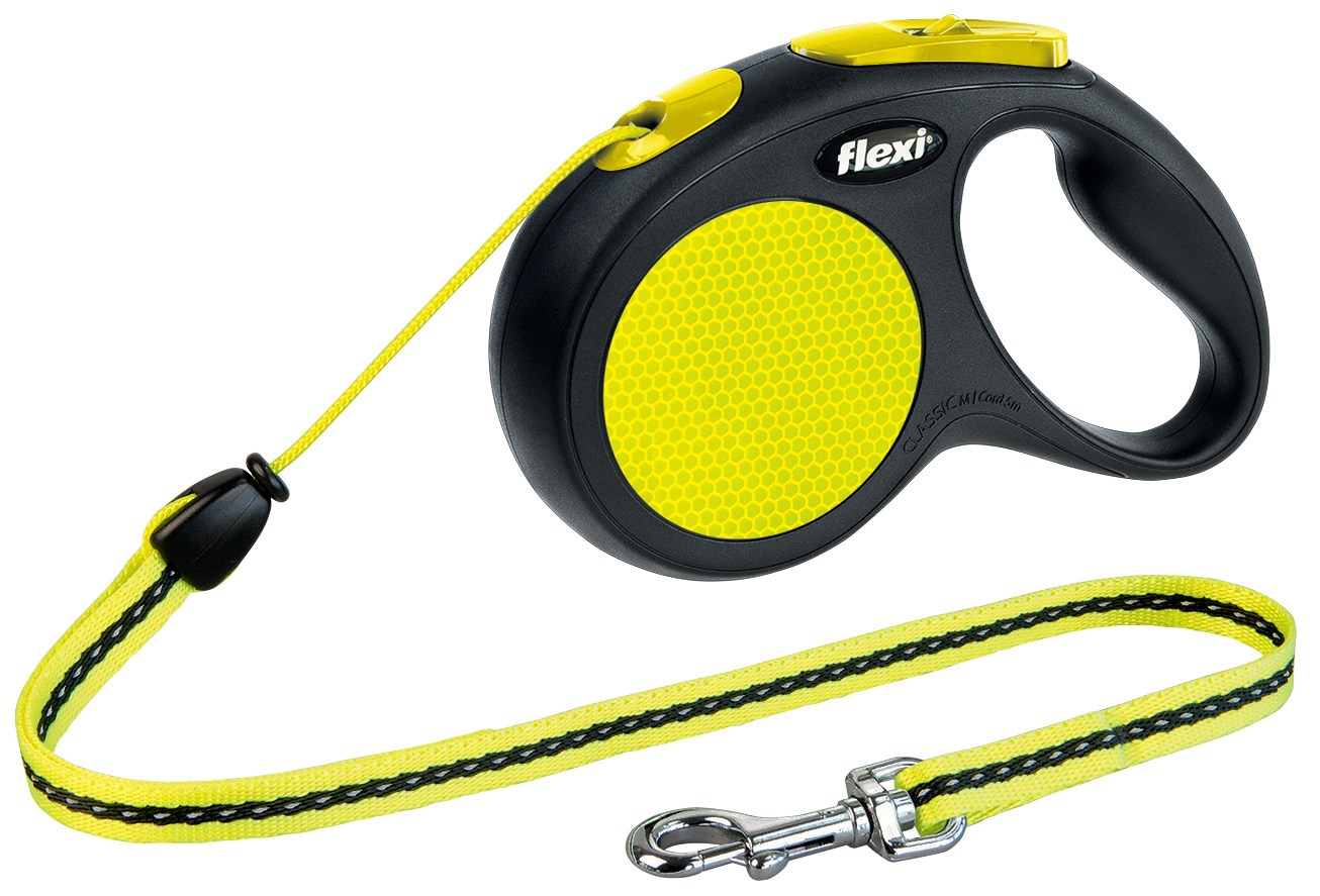 Lesa flexi new classic neon cu snur m 5 m neon 20 kg 20912