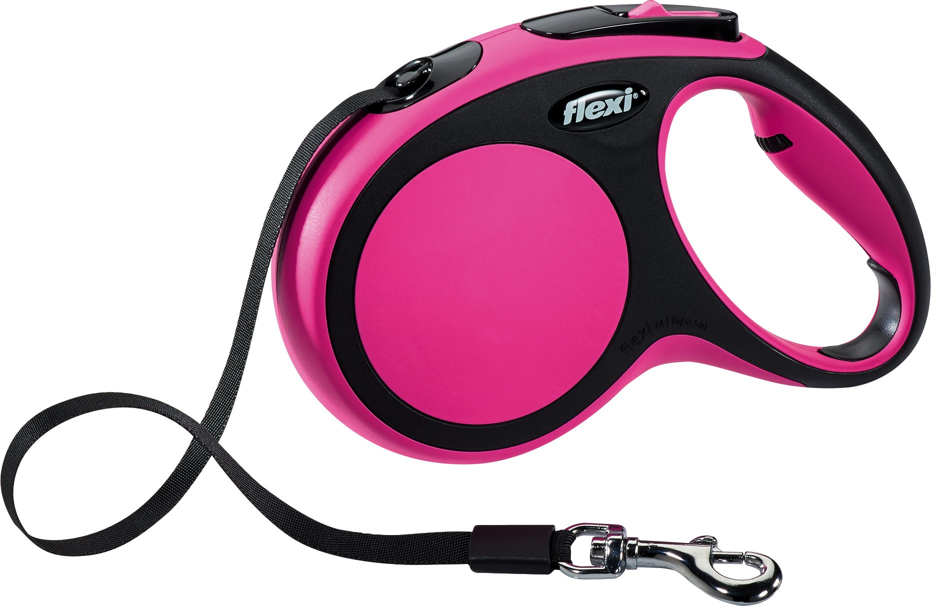 Lesa Flexi New Comfort cu Banda M 5 m 25 kg Pink 21356 (R) petmart.ro