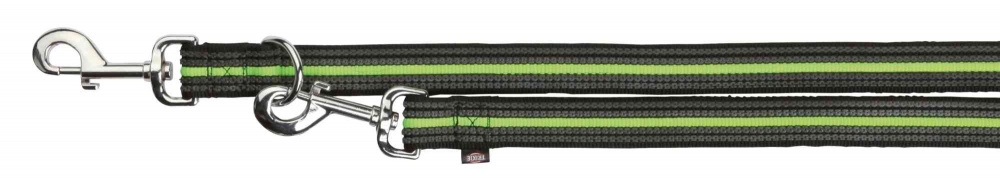 Lesa Fusion Ajustabila L–XL: 2.00 m/25 mm negru/verde 20633 petmart