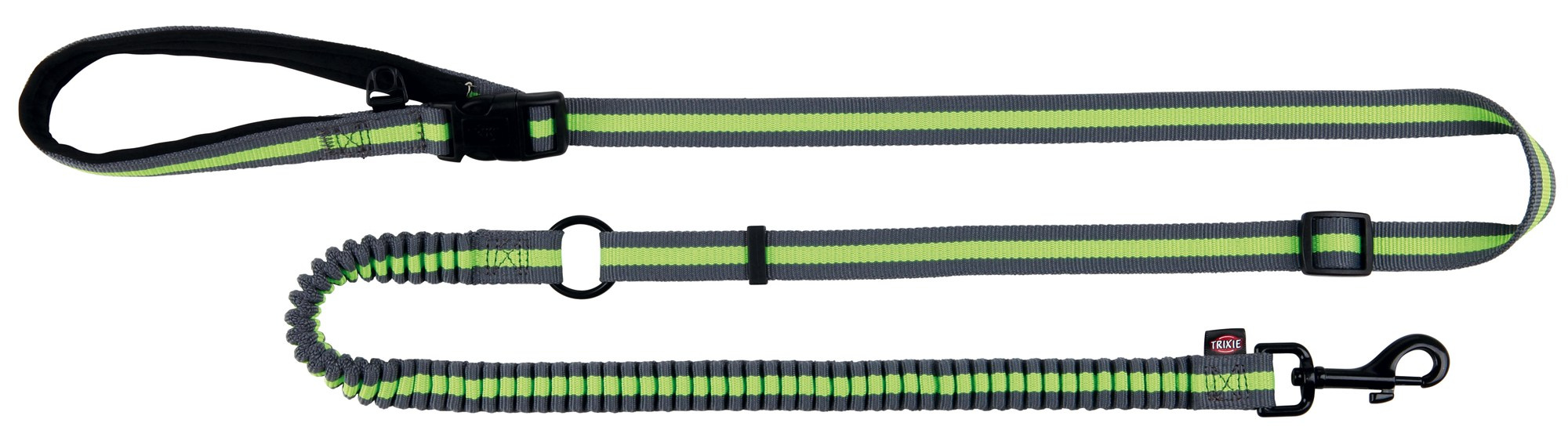 Lesa jogging cu amortizor 1.33-1.80 m/20 mm verde/negru 12763