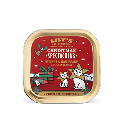 Mancare umeda pisici, lily's kitchen, christmas spectacular turkey & ham paté feast, 85 g