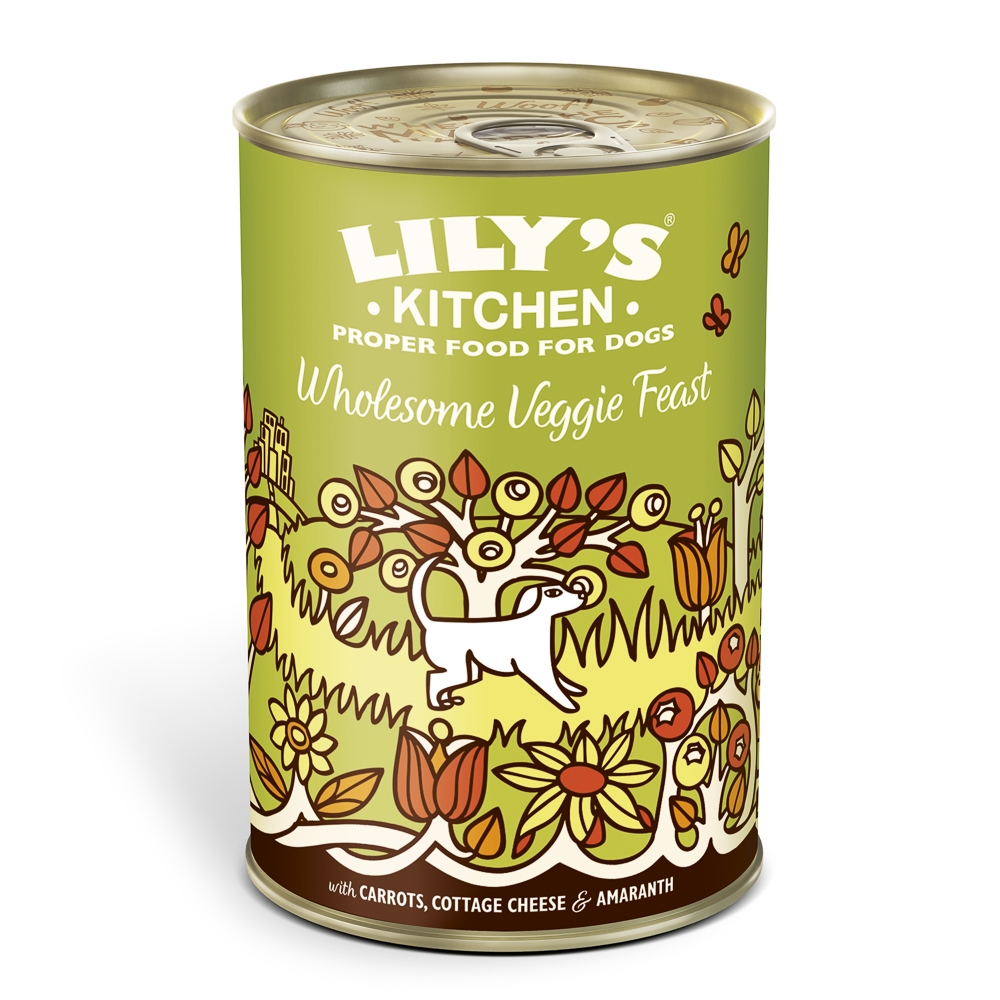 Mancare umeda caini, Lily's Kitchen, Wholesome Veggie Feast, 375 g imagine