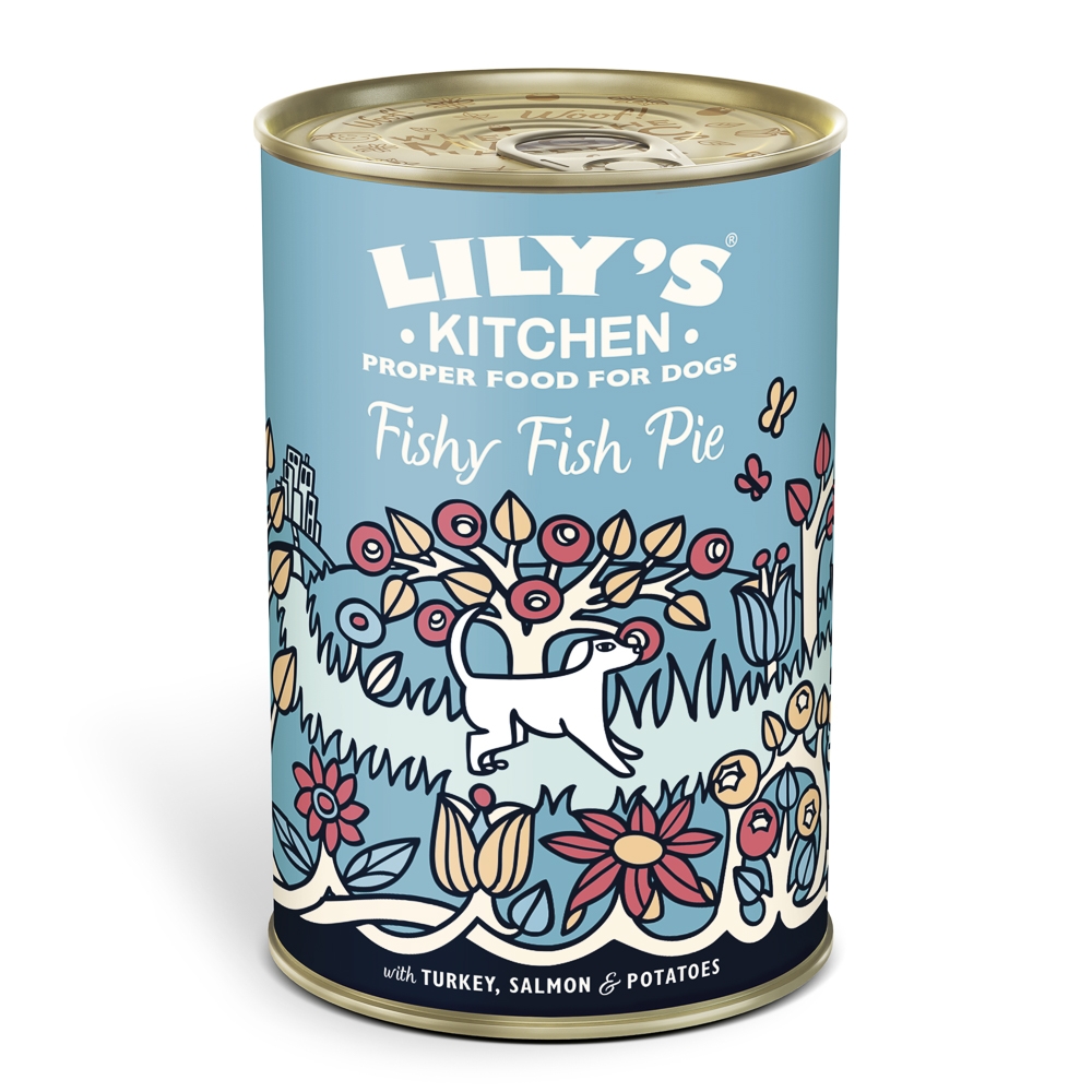 Lily’s Kitchen For Dogs Fishy Fish Pie With Turkey, Salmon & Potatoes 400g Lily's Kitchen