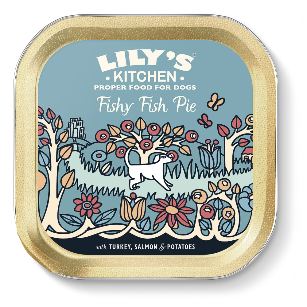 Mancare umeda caini, Lily's Kitchen, Fishy Fish Pie with Peas, 150 g imagine