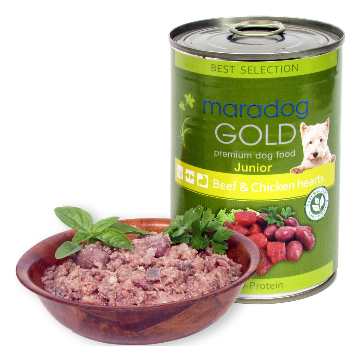 Maradog Gold Junior Vita si Inimi de Pui, 400 g Maravet imagine 2022