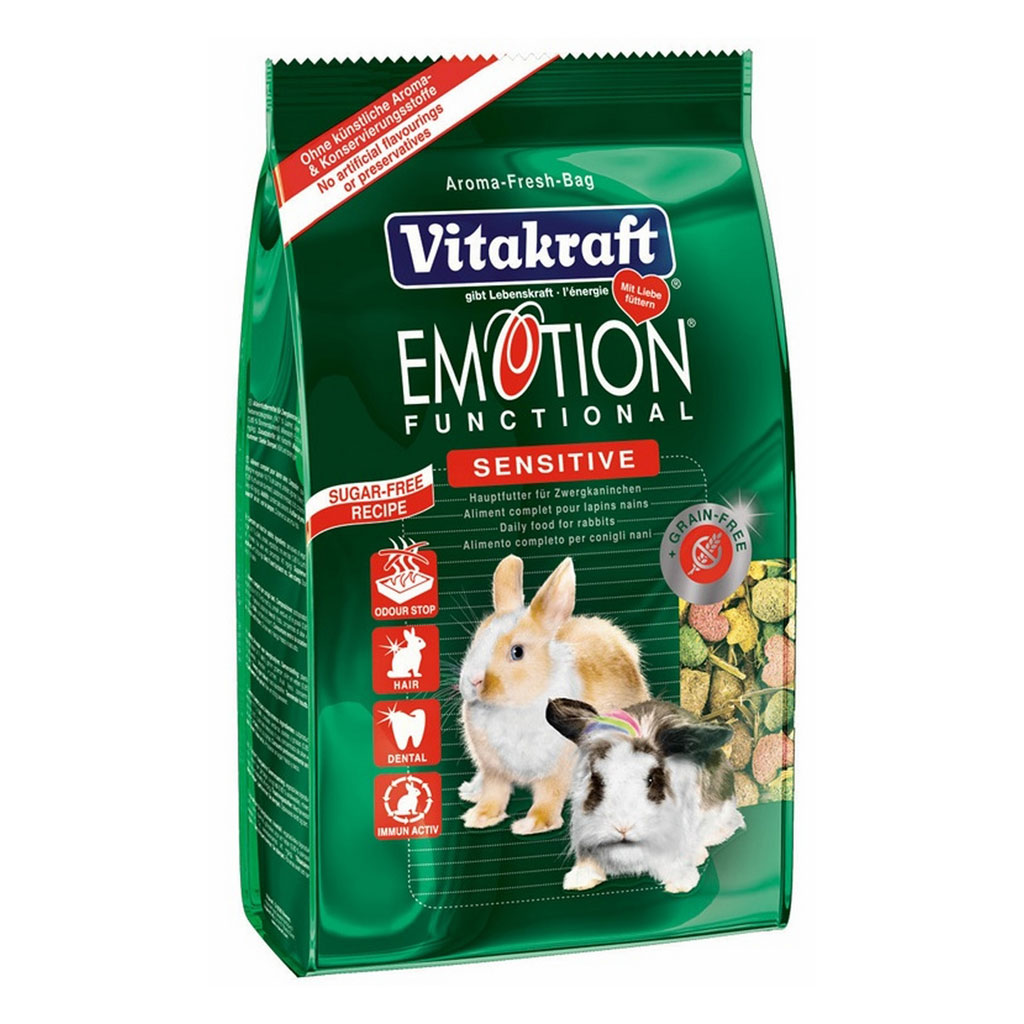 Meniu iepuri vitakraft emotion sensitive 600 g