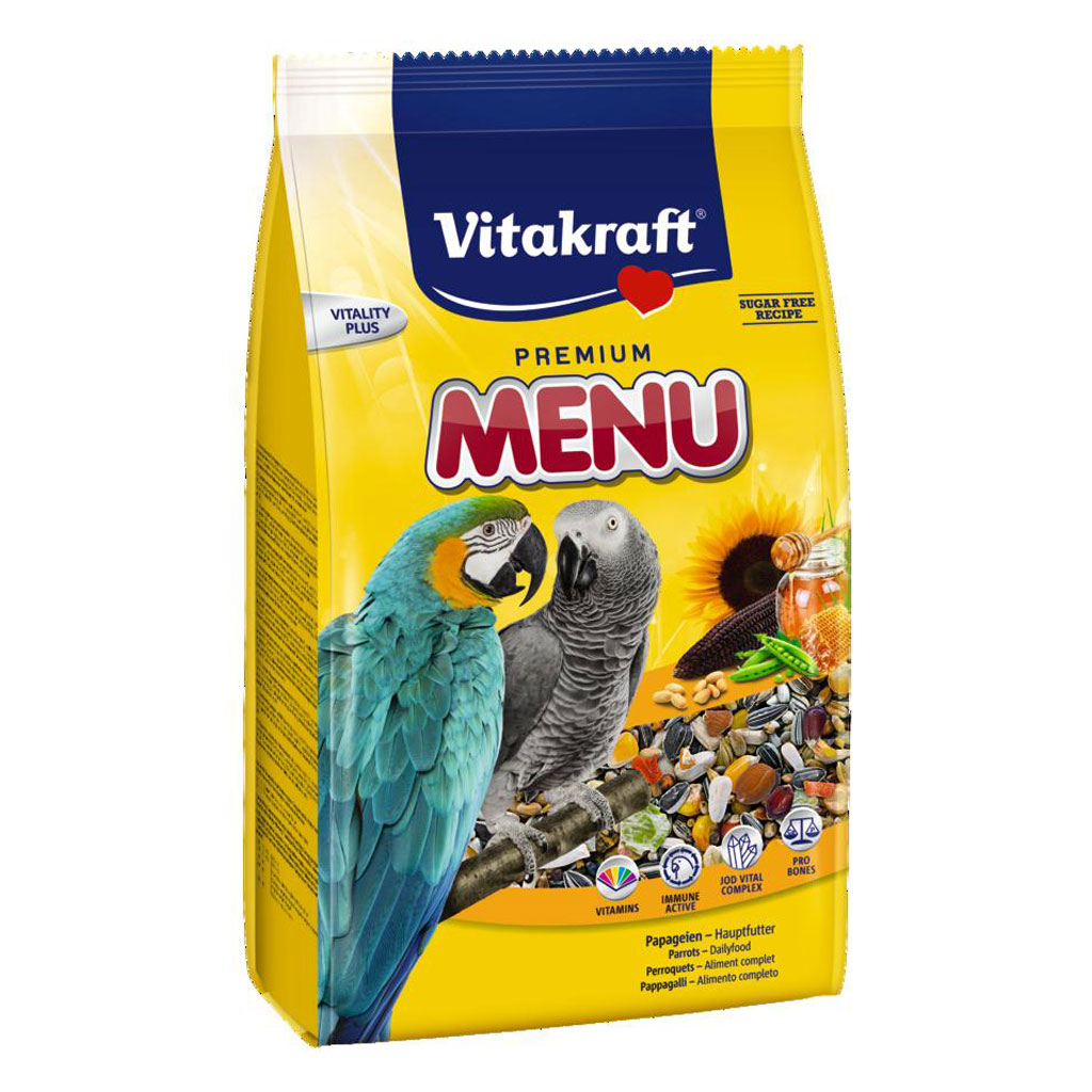 Hrana pentru papagali, Vitakraft Premium Menu, 1 kg petmart.ro imagine 2022