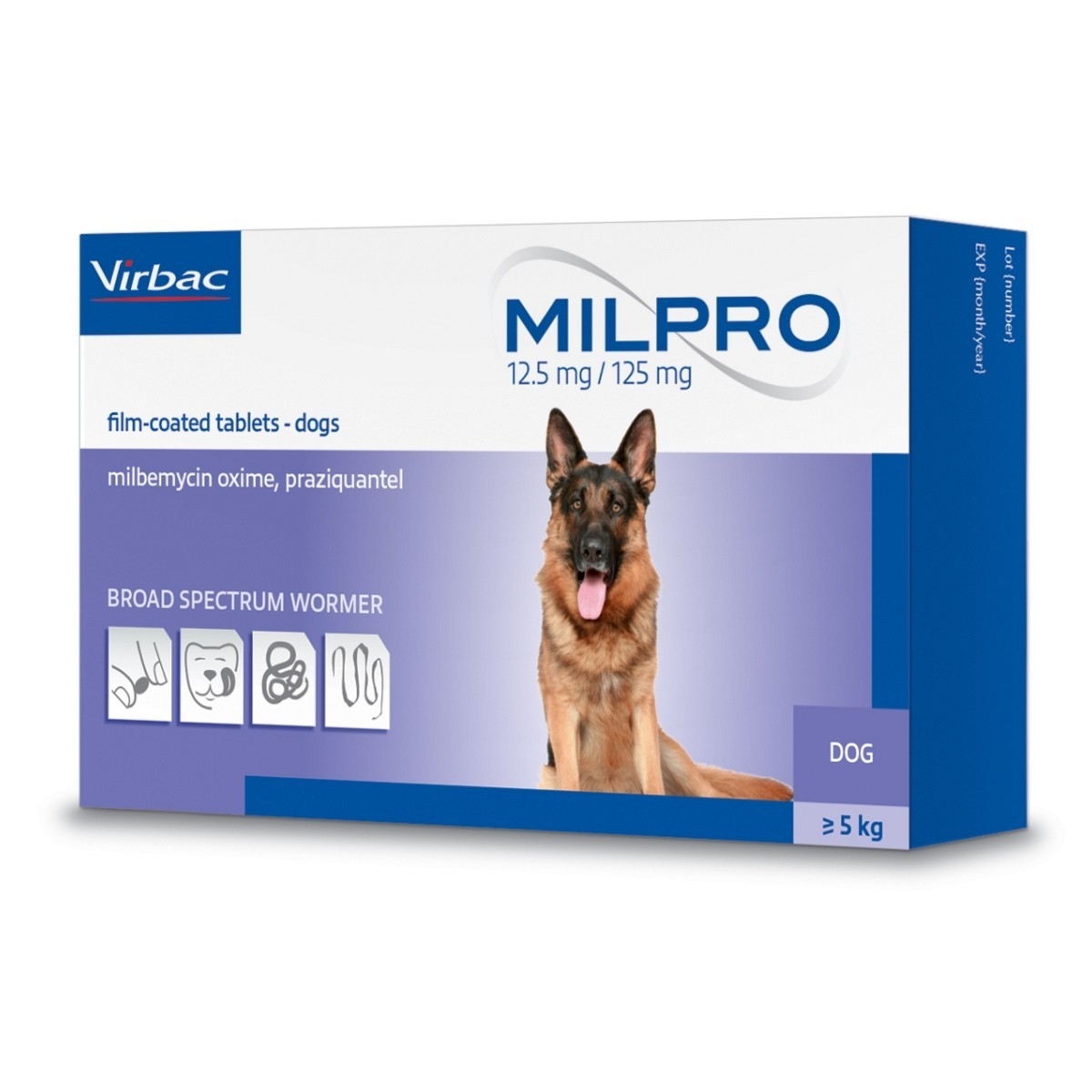 Milpro 12/125mg Dog, 4 tablete petmart.ro imagine 2022