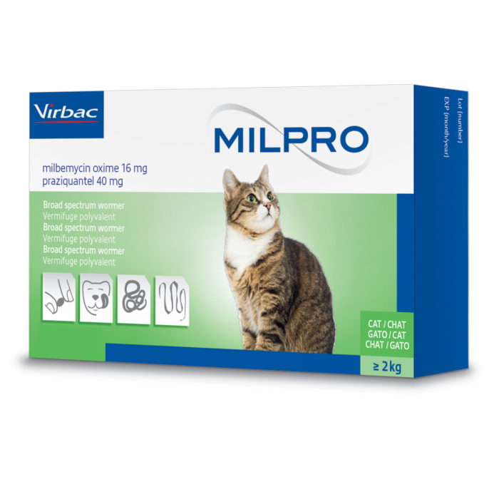 Milpro 16/40mg Cat, 4 tablete petmart.ro imagine 2022