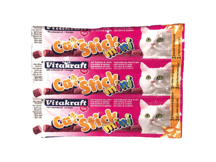 Vitakraft baton pisica mini curcan si miel 3 buc